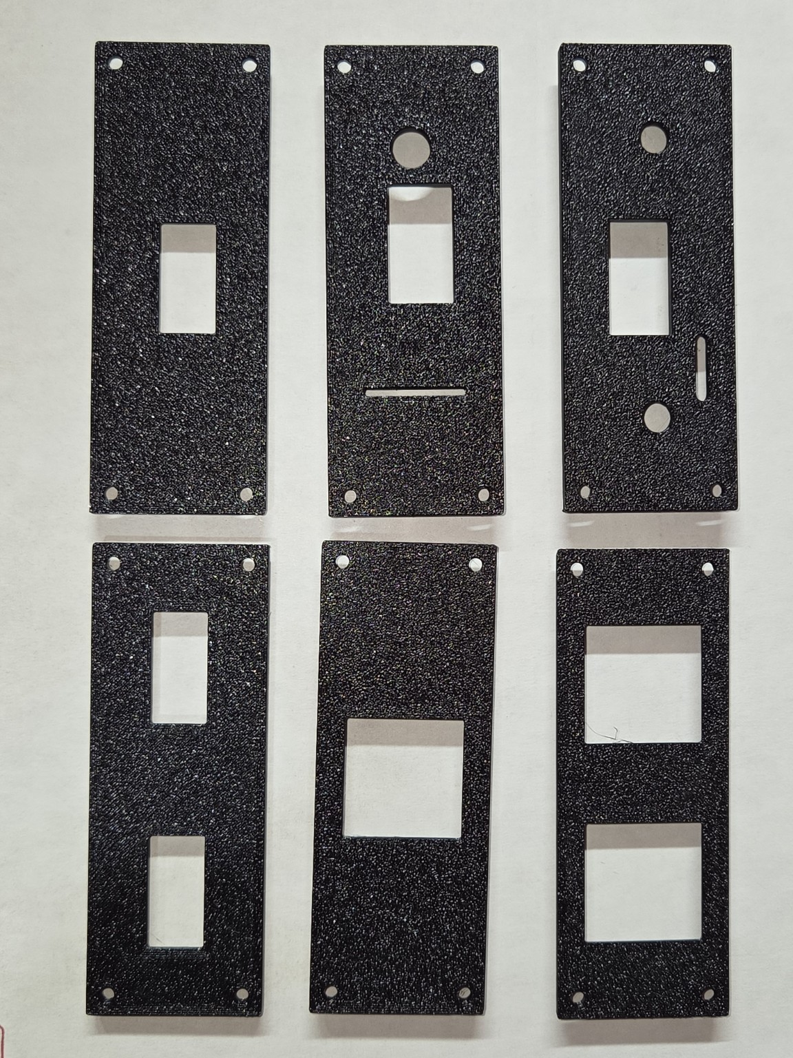 Selection of modular rack insert plates
